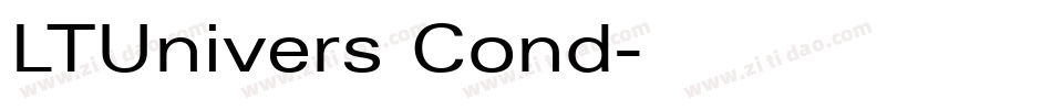 LTUnivers Cond字体转换
